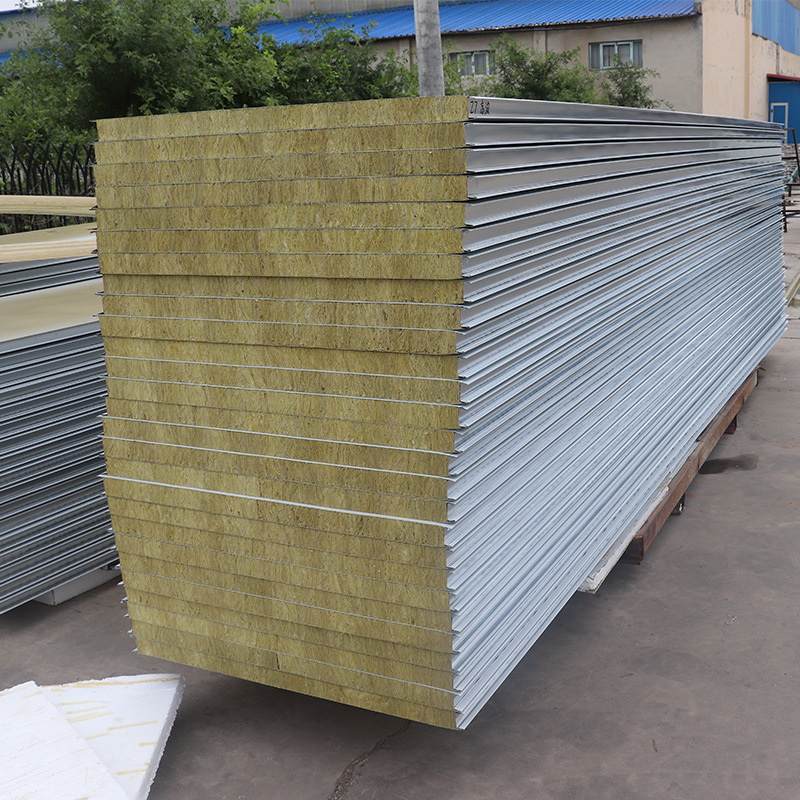 彩钢岩棉夹心板